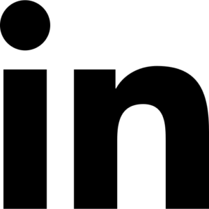 LinkedIn-Logo in schwarz-weiß