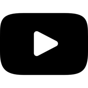 YouTube-Logo "Playbutton" in schwarz-weiß